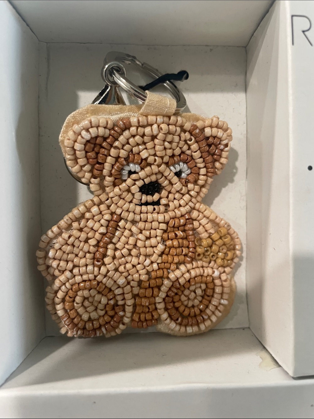 Rachel Zoe Silver Beaded Teddy Bear 3-Piece Clutch Set - Picture 7 of 7